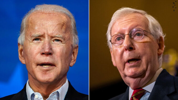 Mitch McConnell. y Biden