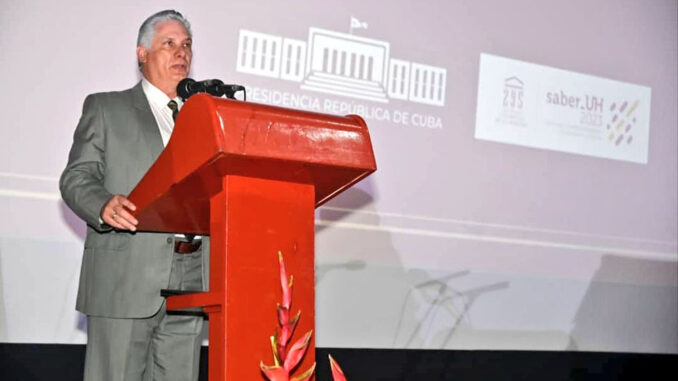 Díz Canel-Universidad de la Habana
