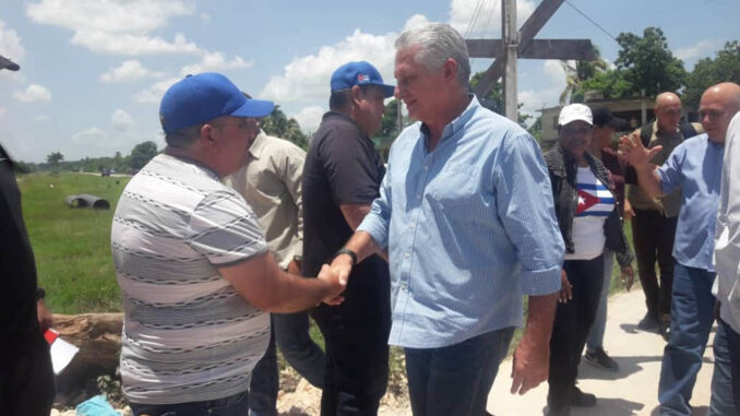 Díaz Canel en Granma