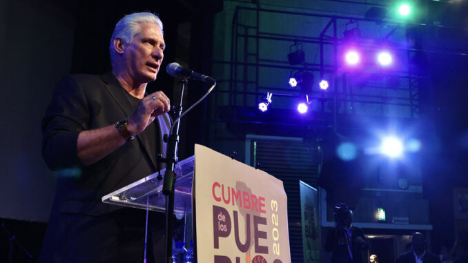 Miguel Díaz-Canel, Cumbre de los Pueblos