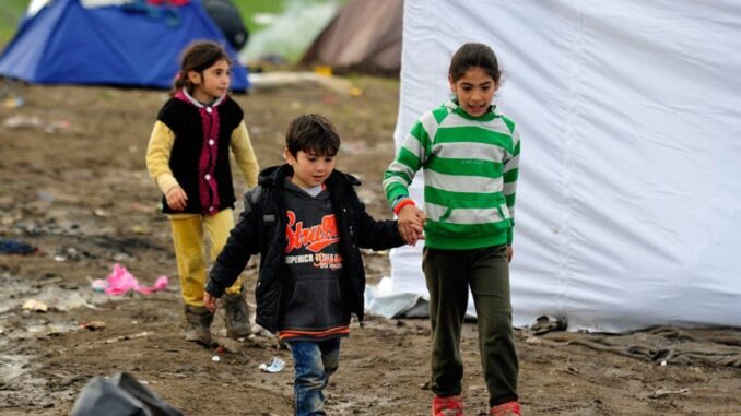 Niños refugiados