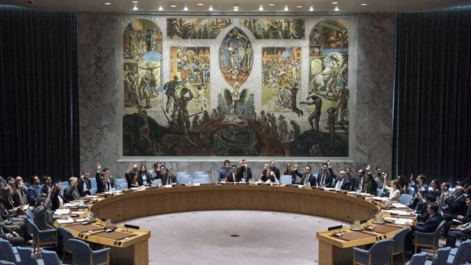 Security Council meetingMaintenance of international peace and security