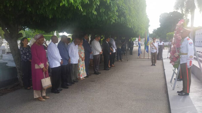 Homenaje a victimas del Crimen de Barbados