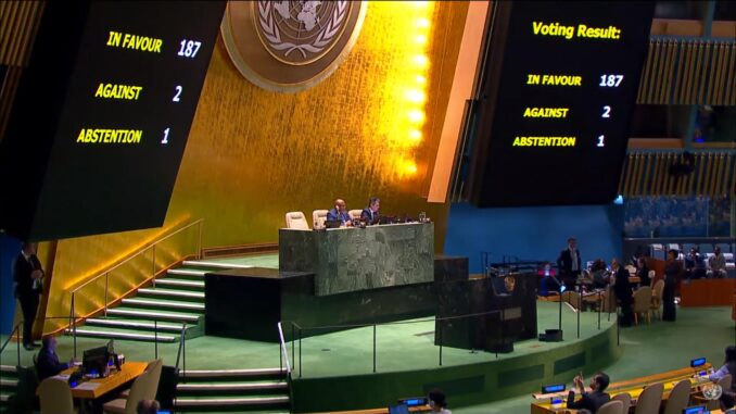 Votación ONU