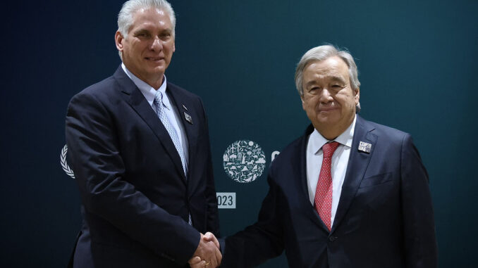 Díaz-Canel y Guterres
