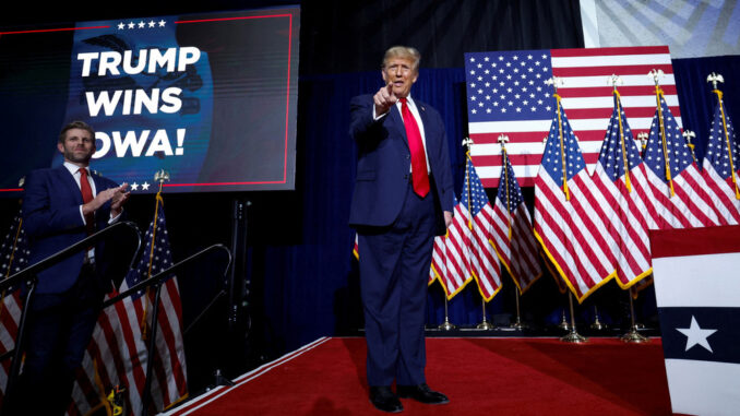 Republican Presidential Caucus Day in Iowa