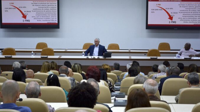 LA HABANA-ASISTE DÍAZ-CANEL AL BALANCE ANUAL DE LA CONTRALORÍA GENERAL DE LA REPÚBLICA