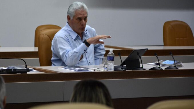 LA HABANA-PARTICIPA DIAZ-CANEL EN EL BALANCE ANUAL DEL MINISTERIO DE CULTURA