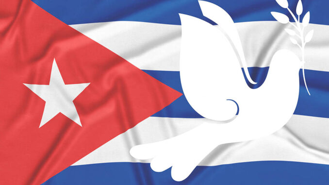 bandera cubana-paz
