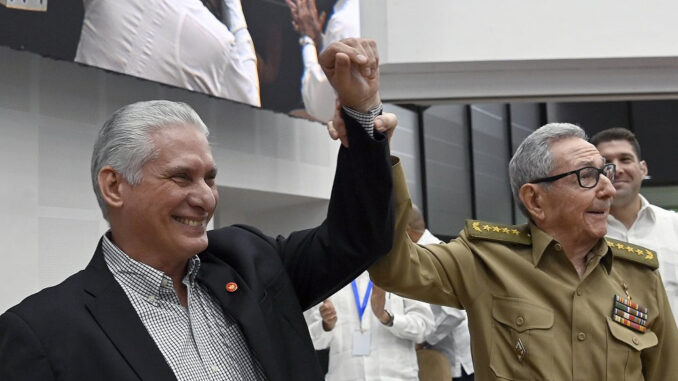 Raúl y Díaz-Canel