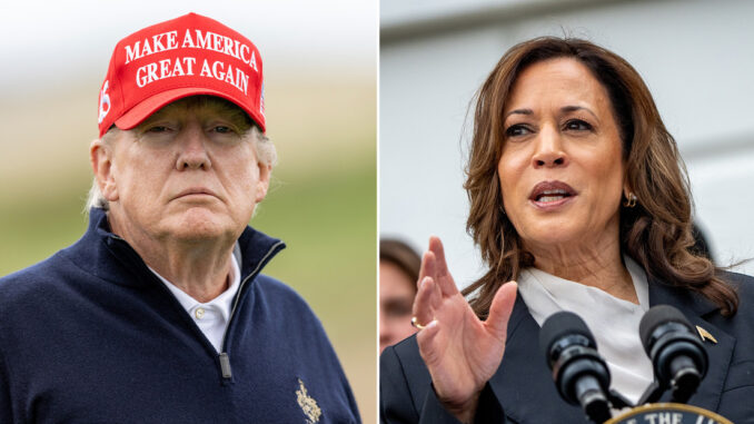 Donald Trump y Kamala Harris