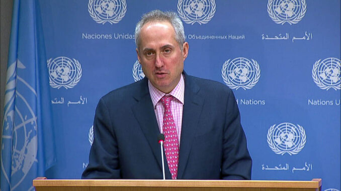Stéphane Dujarric- portavoz ONU