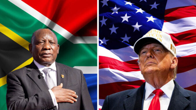 Cyril Ramaphosa y Donald Trump