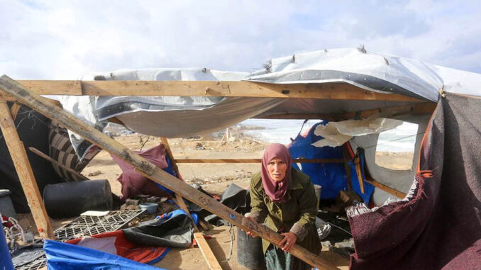 Gaza-tiendas de refugio
