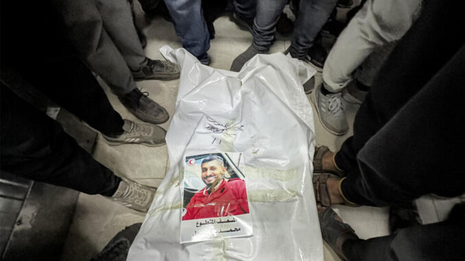 Gaza Socorrista asesinado