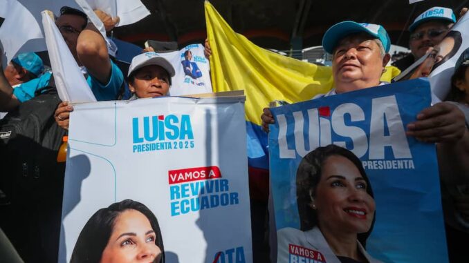 Campaña electoral Ecuador