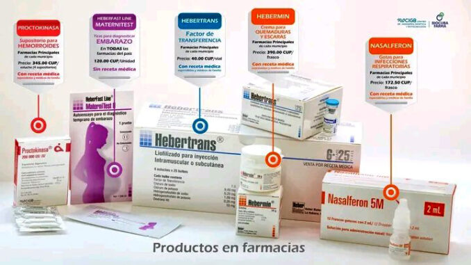 Medicamentos Cubanos Productos biofarmacéuticos