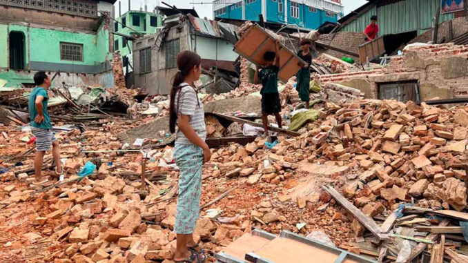 Myanmar Terremoto