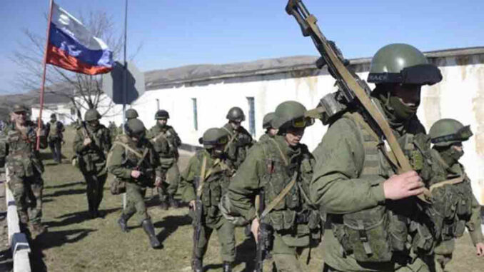 Ejercito ruso Ejército ruso ocupa el poblado en Ucrania