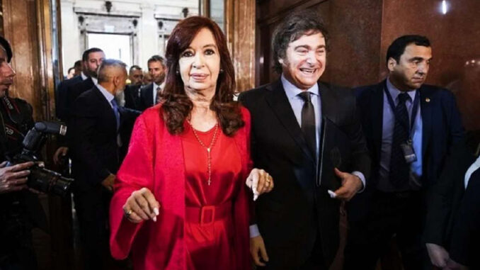 Milei y Cristina