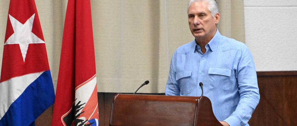 Miguel Díaz-Canel, X Pleno del CC
