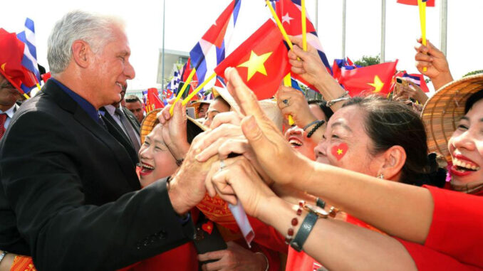 Diaz Canel en Vietnam jpg Relaciones Cuba-Vietnam